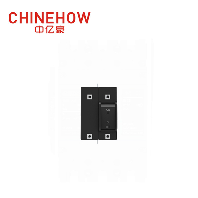 Actionneur à bascule d'angle de disjoncteur magnétique hydraulique CVP-TH avec garde et bus à vis M5 2P