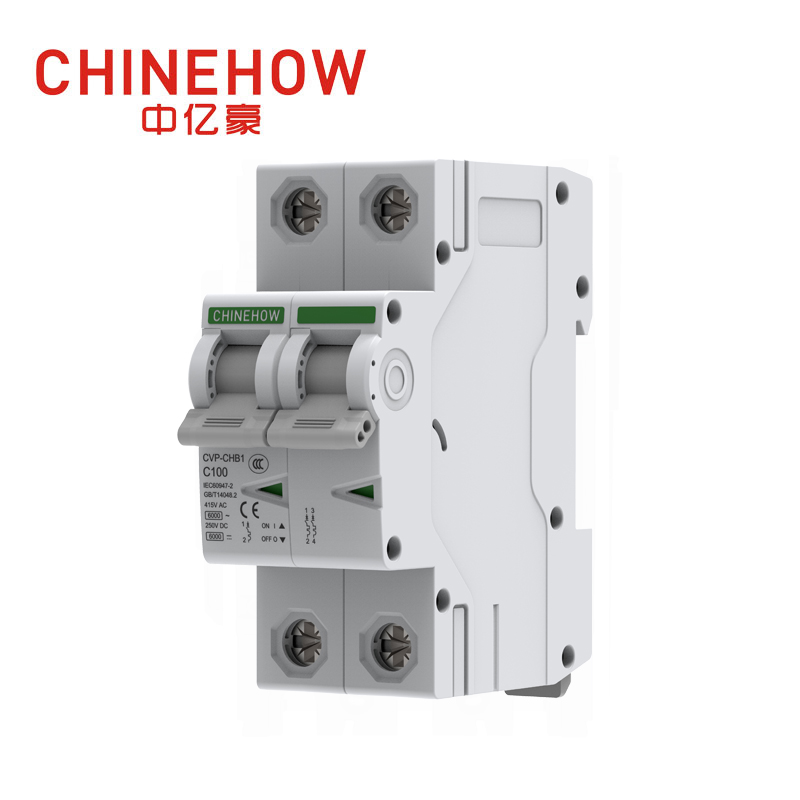 Disjoncteur miniature blanc IEC 2P série CVP-CHB1