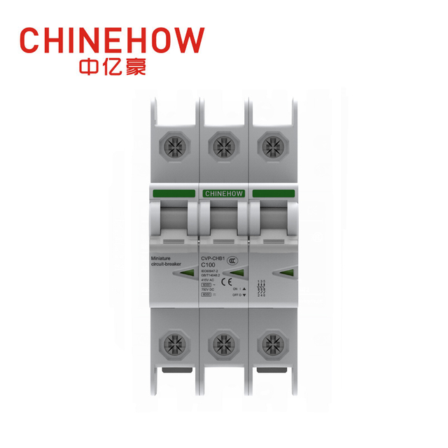 Disjoncteur miniature blanc 3P série CVP-CHB1