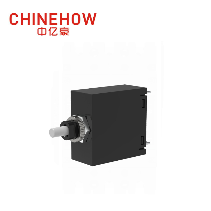 CVP-SM Hudraulic Disjoncteur magnétique Pousser pour réinitialiser l'actionneur avec languette (QC250) 1P Noir