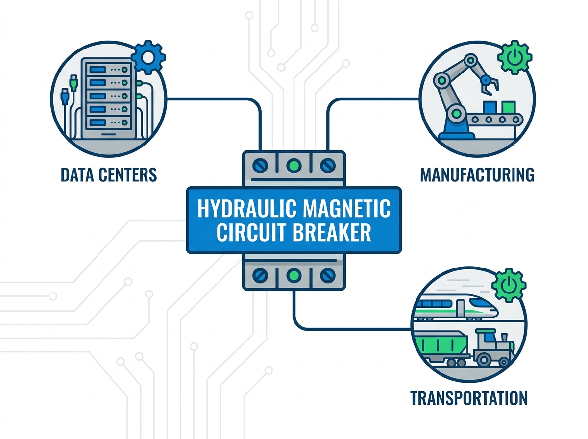 Applications de disjoncteurs magn&eacute;tiques hydrauliques dans les &eacute;quipements industriels