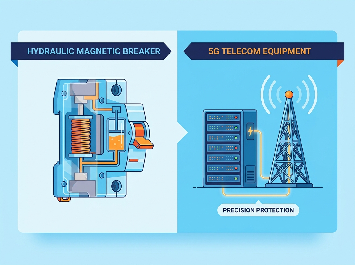 Disjoncteur magn&eacute;tique hydraulique pour t&eacute;l&eacute;communications